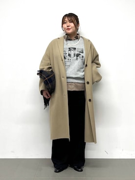 「アイテム（その他小物）」を使った、まつさん（レディース・162cm）の秋コーディネート