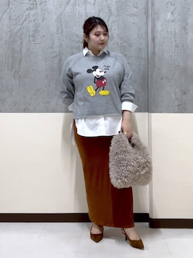 「アイテム（スウェット）」を使った、まつさん（レディース・162cm・20代）の秋コーディネート