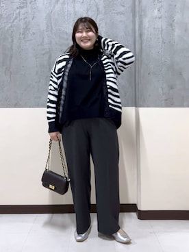 まつさん（レディース・162cm）の冬コーディネート