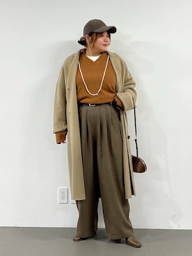 「アイテム（その他小物）」を使った、まつさん（レディース・162cm）の秋コーディネート