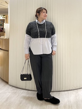 「MILOS（ミロス）のアイテム」を使った、まつさん（レディース・162cm）の秋コーディネート