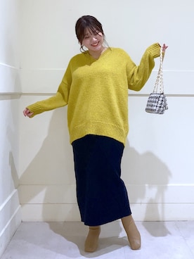 まつさん（レディース・162cm）の冬コーディネート