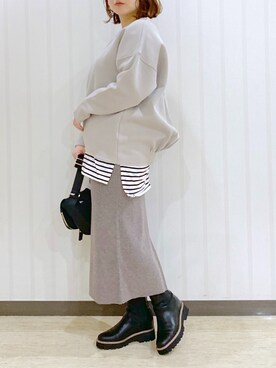 まつさん（レディース・162cm）の冬コーディネート