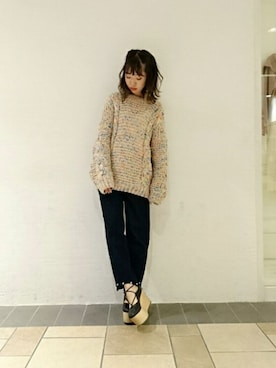 藤原美香さん(レディース・153cm)の冬コーディネート