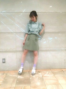 藤原美香さん（レディース・153cm）の春コーディネート