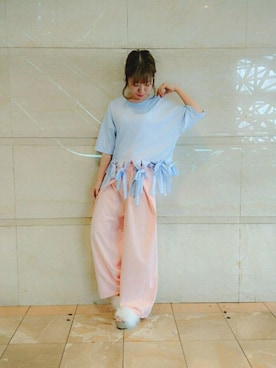 藤原美香さん（レディース・153cm）の春コーディネート