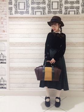 藤原美香さん（レディース・153cm）の冬コーディネート