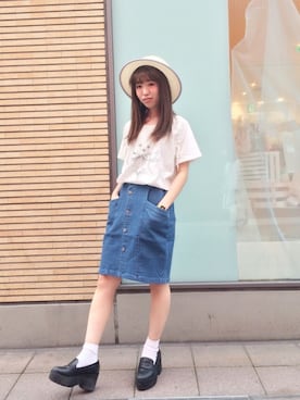 藤原美香さん（レディース・153cm）の春コーディネート