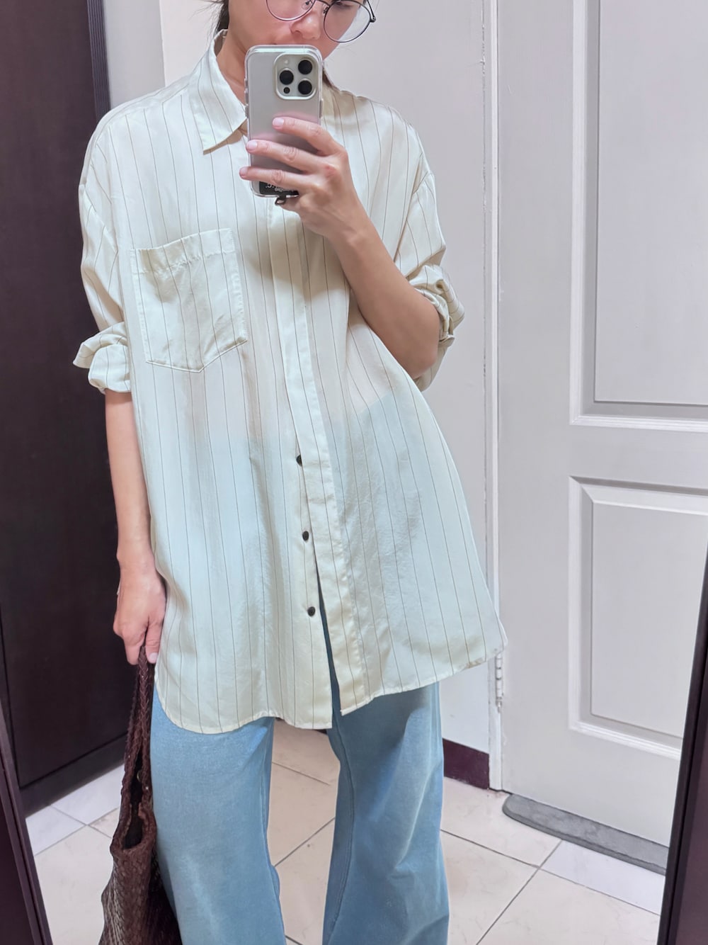 トップス TODAYFUL. Stripe Silky Shirts TODAYFUL/トゥデイフル】Stripe Silky Shirts/ストライプ