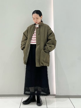 「FIL DE FER（フィルデフェール）のアイテム」を使った、suu.さん（レディース・152cm）の秋コーディネート