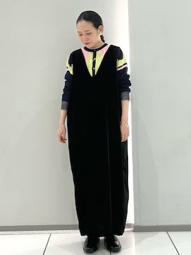 「FIL DE FER（フィルデフェール）のアイテム（ニット/セーター）」を使った、suu.さん（レディース・152cm）の秋コーディネート