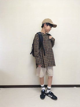 「アイテム（トップス）」を使った、yuuu_soooさん（キッズ・160cm）の秋コーディネート