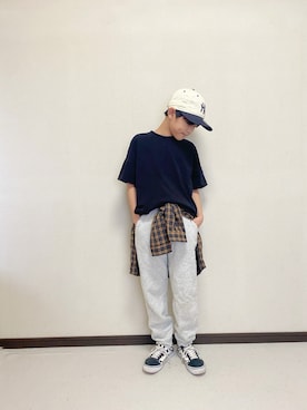 「アイテム（シャツ/ブラウス）」を使った、yuuu_soooさん（キッズ・160cm）の秋コーディネート