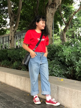 「AIGNER（アイグナー）のアイテム」を使った、Akaneさん（レディース・148cm）の夏コーディネート