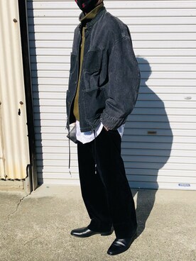 「PRADA（プラダ）のアイテム（ブーツ）」を使った、ShigeGさん（メンズ・176cm）の冬コーディネート