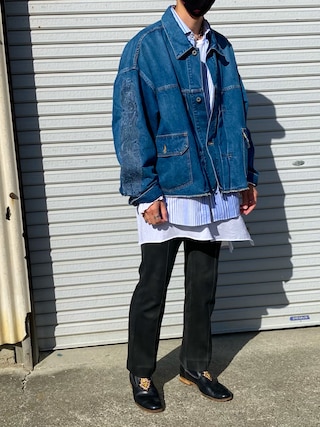 ジャケット・アウター doublet CHAOSEMBROIDERYHEMPDENIM JACKET CHAOS EMBROIDERY HEMP DENIM JACKET (20SS13BL100) | doublet