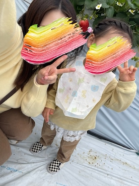 「ever closet（エバークローゼット）のアイテム」を使った、自分と娘記録@miiiyuuuさん（レディース・148cm）の冬コーディネート