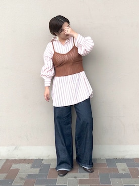 「DISCOAT（ディスコート）のアイテム（ブーツ）」を使った、yuyuさん（レディース・157cm）の夏コーディネート