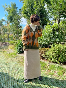 「DISCOAT（ディスコート）のアイテム（ブーツ）」を使った、yuyuさん（レディース・157cm）の秋コーディネート