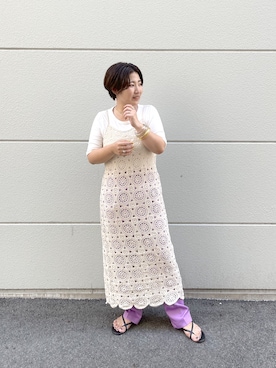 「Lattice（Lattice）のアイテム（アクセサリー）」を使った、yuyuさん（レディース・157cm）の夏コーディネート