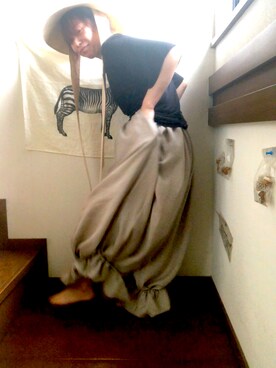 「aquvii（アクビ）のアイテム」を使った、amicoさん（レディース・155cm）の秋コーディネート