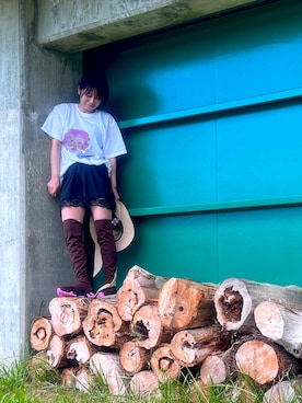 「NON TOKYO（ノントーキョー）のアイテム」を使った、amicoさん（レディース・155cm）の春コーディネート