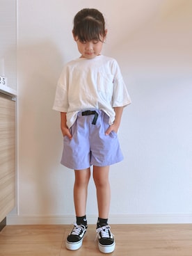 「アイテム（トップス）」を使った、enaaaさん（キッズ・120cm）の夏コーディネート