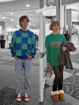 「アイテム（その他アウター）」を使った、インスタ→bz178koshu47さん（レディース・160cm・40代）の冬コーディネート