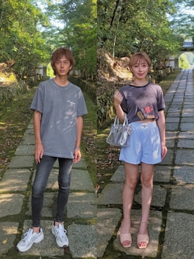 「アイテム（サンダル）」を使った、インスタ→bz178koshu47さん（レディース・160cm・40代）の夏コーディネート