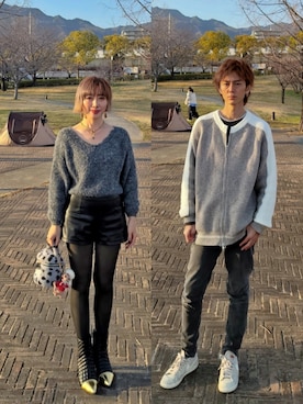 インスタ→bz178koshu47さん（レディース・160cm）の春コーディネート