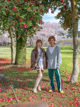 「ZOZO（ゾゾ）のアイテム」を使った、インスタ→bz178koshu47さん（レディース・160cm）の春コーディネート