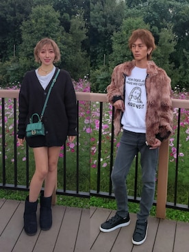 「Handmade（ハンドメイド）のアイテム」を使った、インスタ→bz178koshu47さん（レディース・160cm）の秋コーディネート