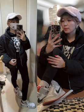 「アイテム（ピアス（両耳用））」を使った、インスタ→bz178koshu47さん（レディース・160cm・40代）の冬コーディネート