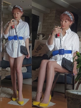 「アイテム（ピアス（両耳用））」を使った、インスタ→bz178koshu47さん（レディース・160cm・40代）の夏コーディネート