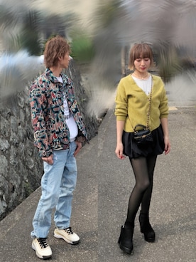 「Handmade（ハンドメイド）のアイテム」を使った、インスタ→bz178koshu47さん（レディース・160cm）の春コーディネート