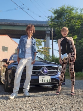 「アイテム（その他トップス）」を使った、インスタ→bz178koshu47さん（レディース・160cm）の夏コーディネート