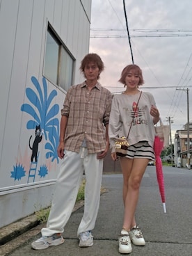 「アイテム（ピアス（両耳用））」を使った、インスタ→bz178koshu47さん（レディース・160cm・40代）の秋コーディネート