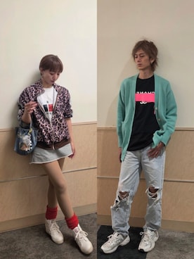 「アイテム（ナイロンジャケット）」を使った、インスタ→bz178koshu48さん（レディース・160cm）の春コーディネート