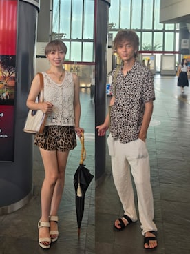 「Handmade（ハンドメイド）のアイテム」を使った、インスタ→bz178koshu48さん（レディース・160cm）の夏コーディネート