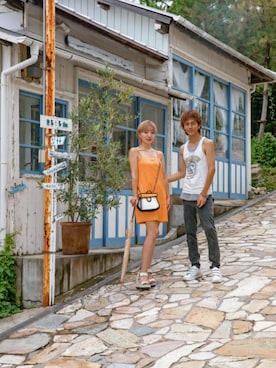 「アイテム（ショルダーバッグ）」を使った、インスタ→bz178koshu47さん（レディース・160cm・40代）の夏コーディネート