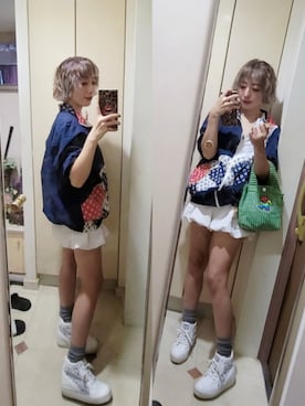 「アイテム（ナイロンジャケット）」を使った、インスタ→bz178koshu47さん（レディース・160cm）の秋コーディネート