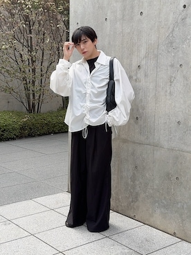 「アイテム（サンダル）」を使った、KAKERU さん（メンズ・170cm）の秋コーディネート
