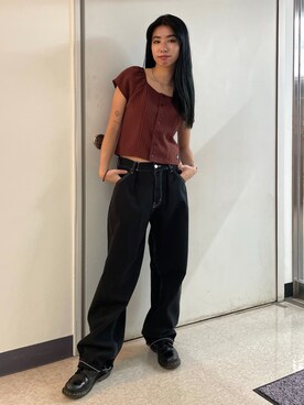 西端真由さん(レディース・158cm)の夏コーディネート
