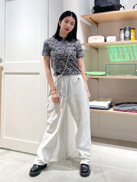 西端真由さん(レディース・158cm)の夏コーディネート