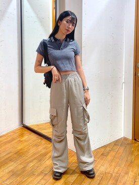 西端真由さん（レディース・158cm）の秋コーディネート