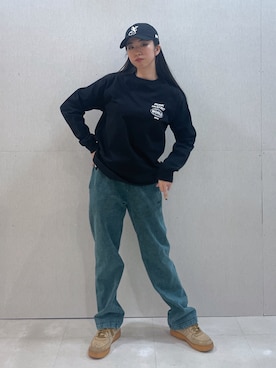 西端真由さん（レディース・158cm）の春コーディネート