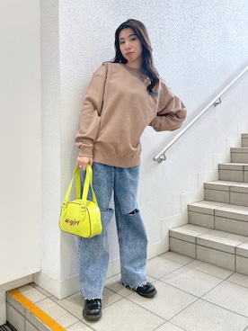 西端真由さん（レディース・158cm）の春コーディネート