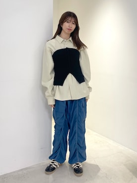 「diaspora skateboards」｜西端真由さん（レディース・158cm）の冬コーディネート