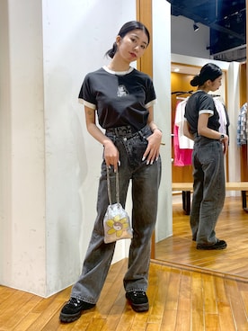 西端真由さん（レディース・158cm）の春コーディネート