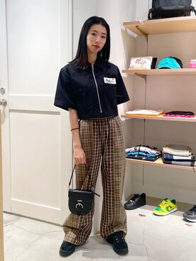 西端真由さん(レディース・158cm)の夏コーディネート